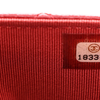 Chanel Caviar Quilted Wallet on Chain WOC Red 8 of 12