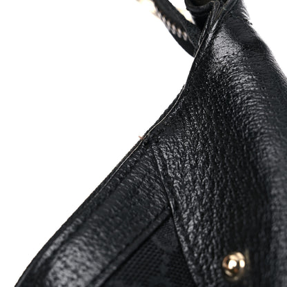 Gucci Monogram Web Bamboo Ring Hobo Black 18 of 18
