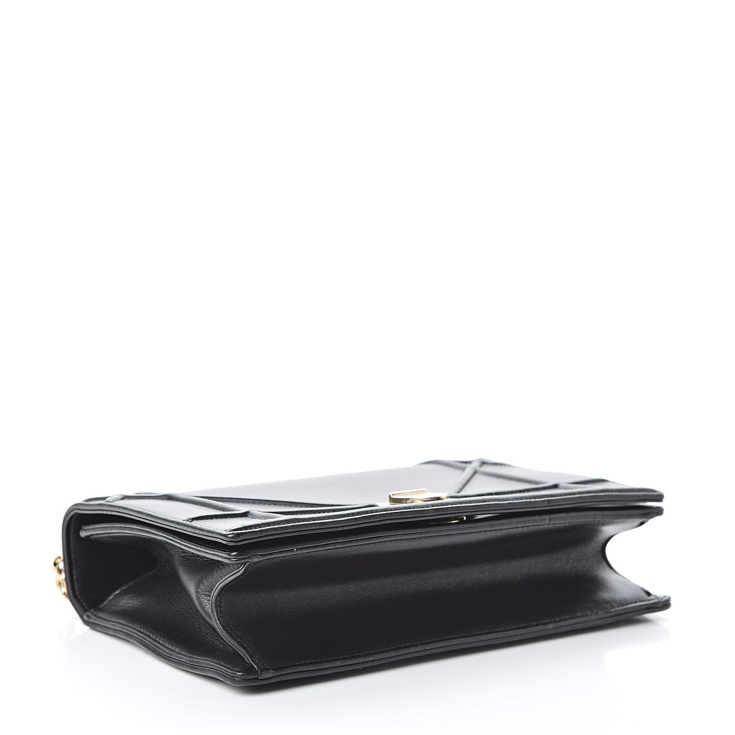 Lambskin Medium Diorama Flap Bag Black