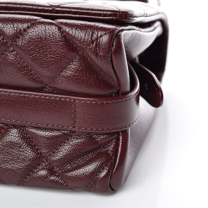 Chanel Goatskin Quilted Medium City Rock Flap Burgundy 6 of 10