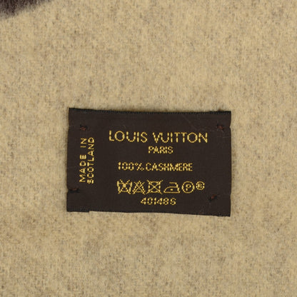 Louis Vuitton Cashmere Monogram Reykjavik Scarf Brown 4 of 4