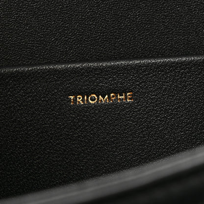 Celine Shiny Calfskin Medium Triomphe Black 8 of 15