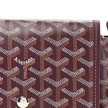Goyard Goyardine Plumet Wallet Clutch Burgundy 9 of 11