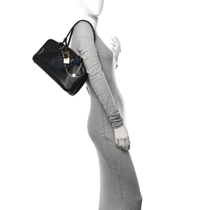 Miu Miu Calfskin Softy Medium Beau Top Handle Bag Black 2 of 9