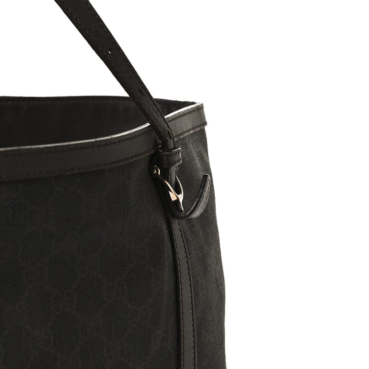 GG Supreme Monogram Medium Nice Tote Dark Brown
