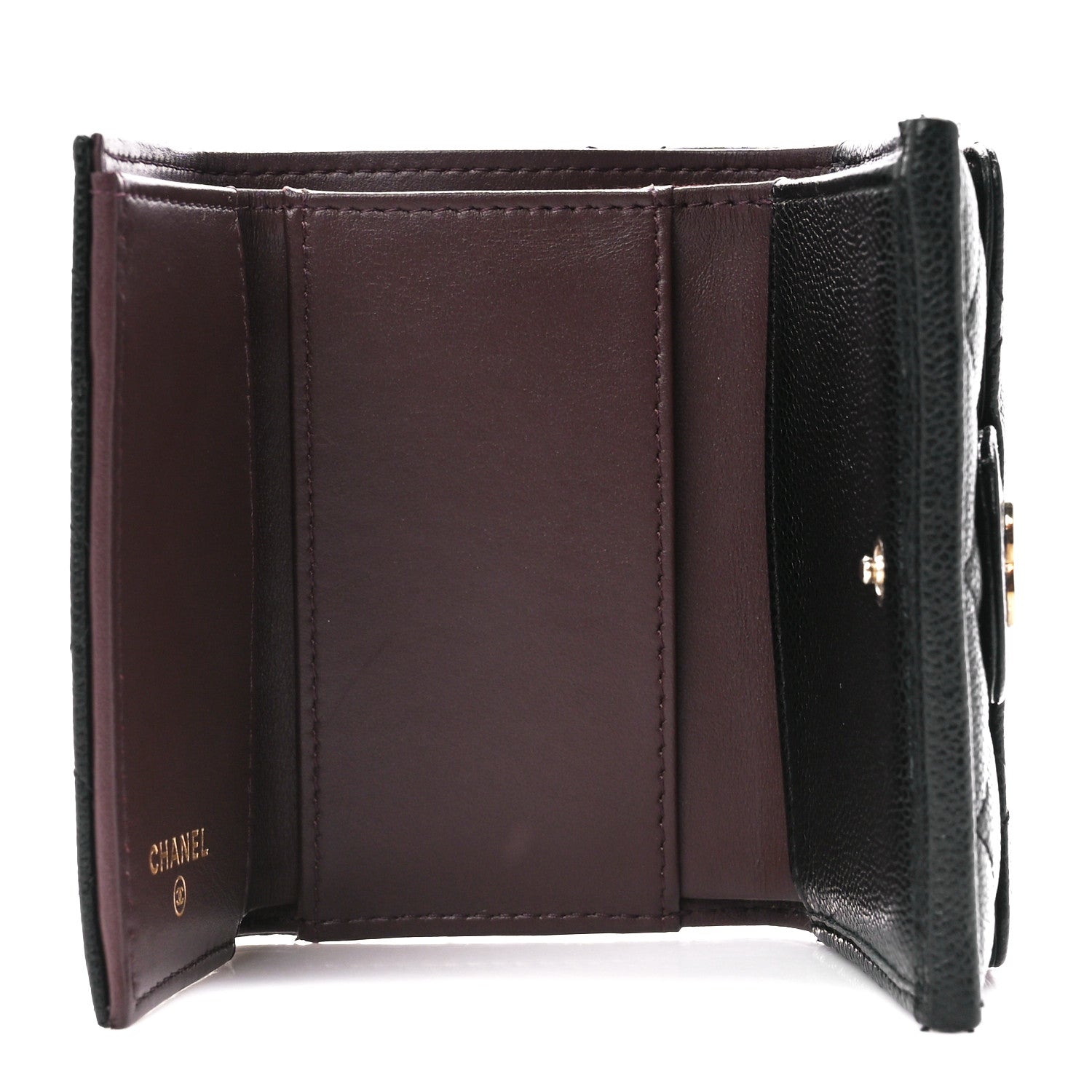 Chanel Caviar Quilted Double Flap Wallet Black 7 of 15