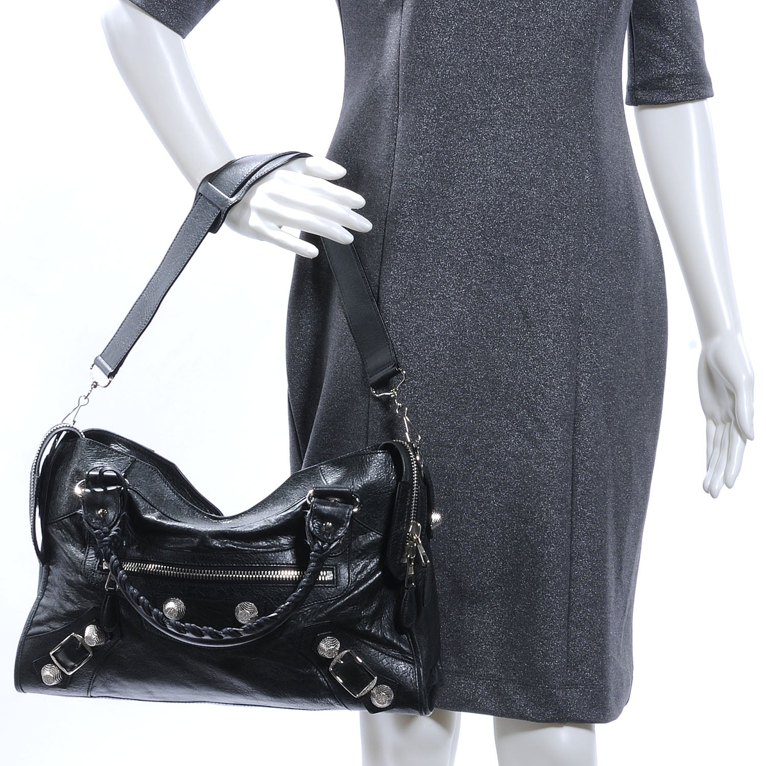 Balenciaga Agneau Giant 21 Silver Hardware City Black 2 of 7