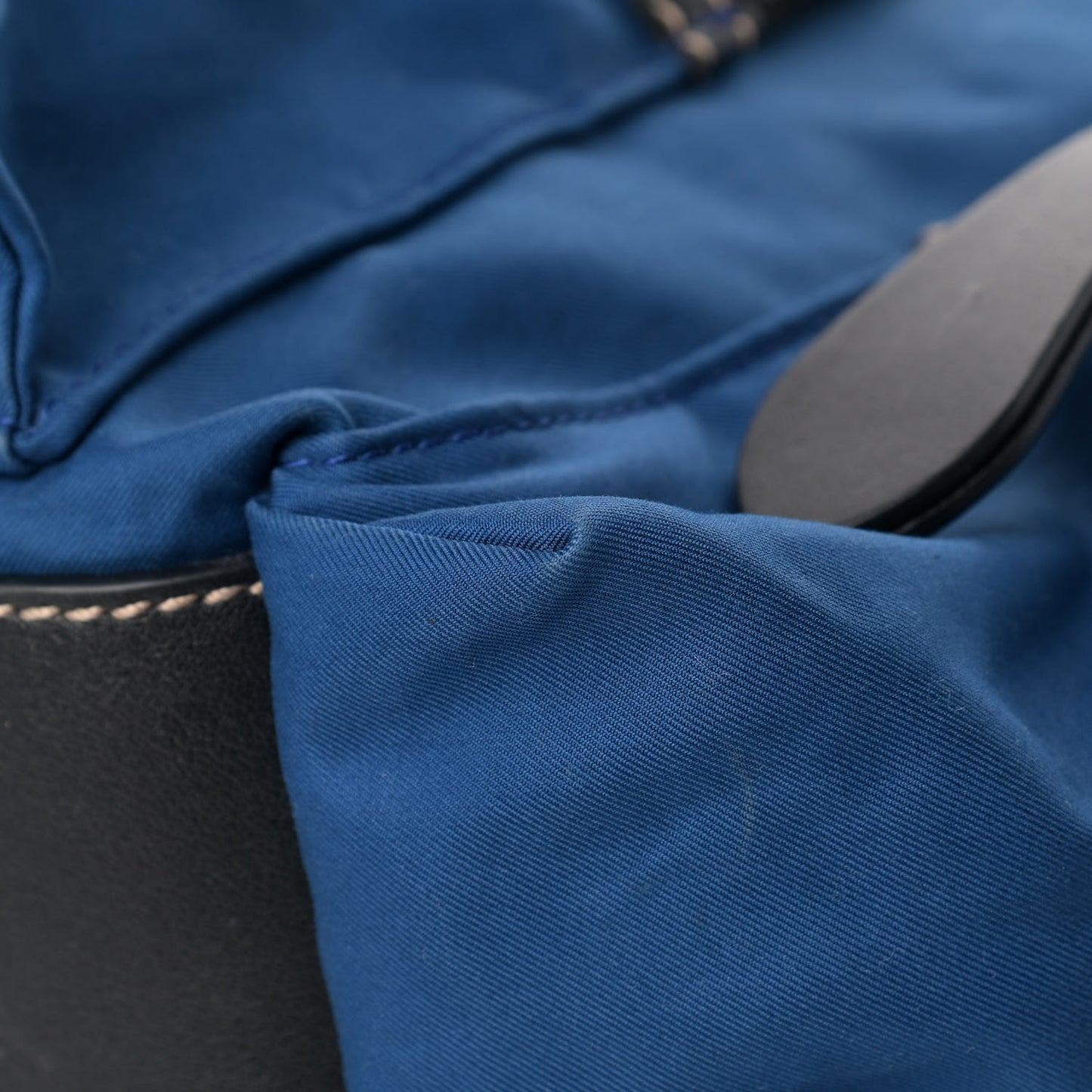 Nylon Logo Print Large Rucksack Backpack Bright Blue