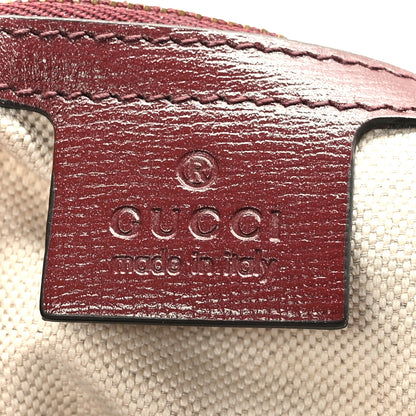 Gucci Monogram Azalea Calfskin Web Small Jackie 1961 Hobo Sahara Rubino Chardonnay 6 of 9