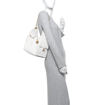 Chanel Caviar Quilted Small Chanel 25 Handbag White 2 of 11