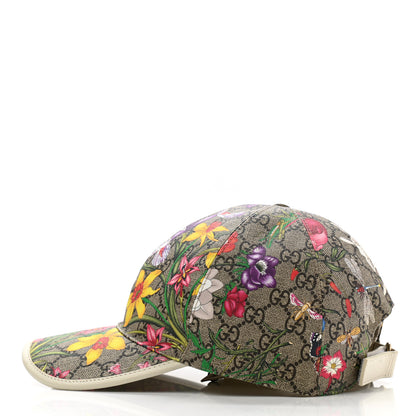 Gucci GG Supreme Flora Claudia Baseball Hat 57 M White 4 of 10