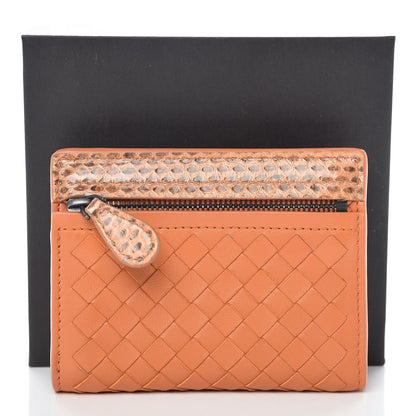 Bottega Veneta Nappa Ayers Intrecciato Card Wallet Orange 11 of 11