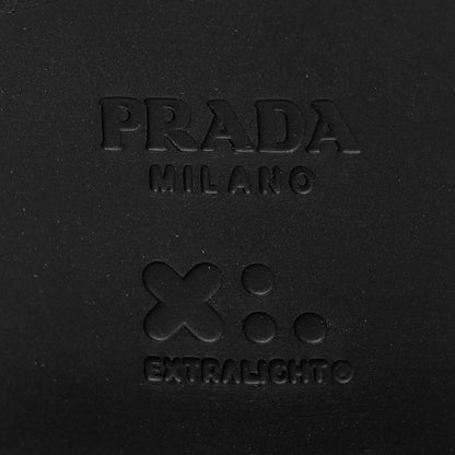 Prada Foam Rubber Metal Triangle Logo 50mm Cage Sandals 39 Black 7 of 9