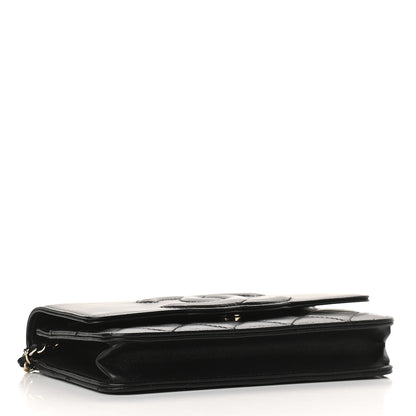 Chanel Goatskin Quilted Timeless CC Wallet On Chain WOC Black 4 of 10