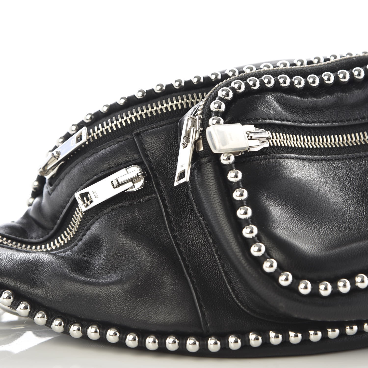 Alexander Wang Lambskin Attica Studded Belt Bag Black 5 of 7