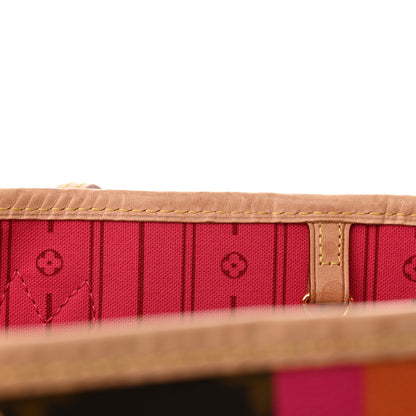 Louis Vuitton Monogram My LV Heritage Neverfull MM Fuchsia Orange 14 of 14