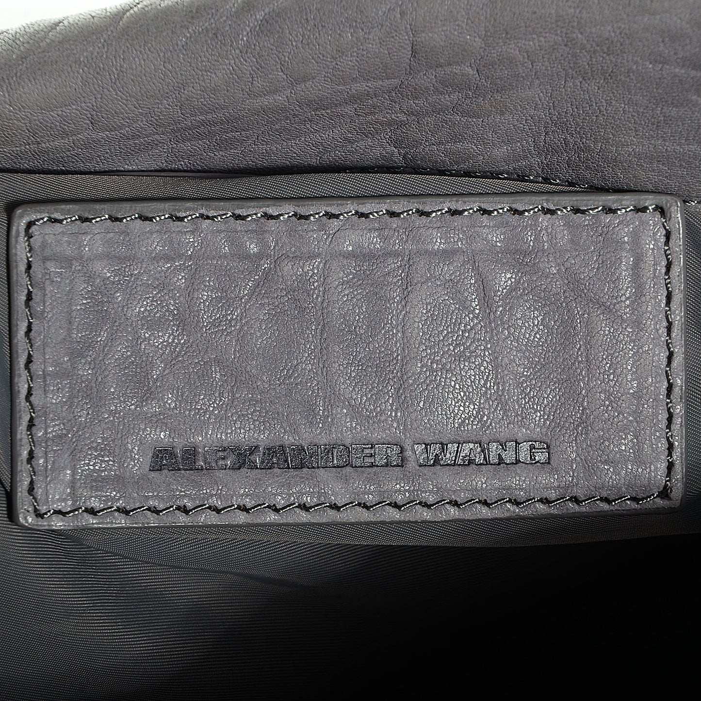 Pebbled Lambskin Rocco Dove Grey