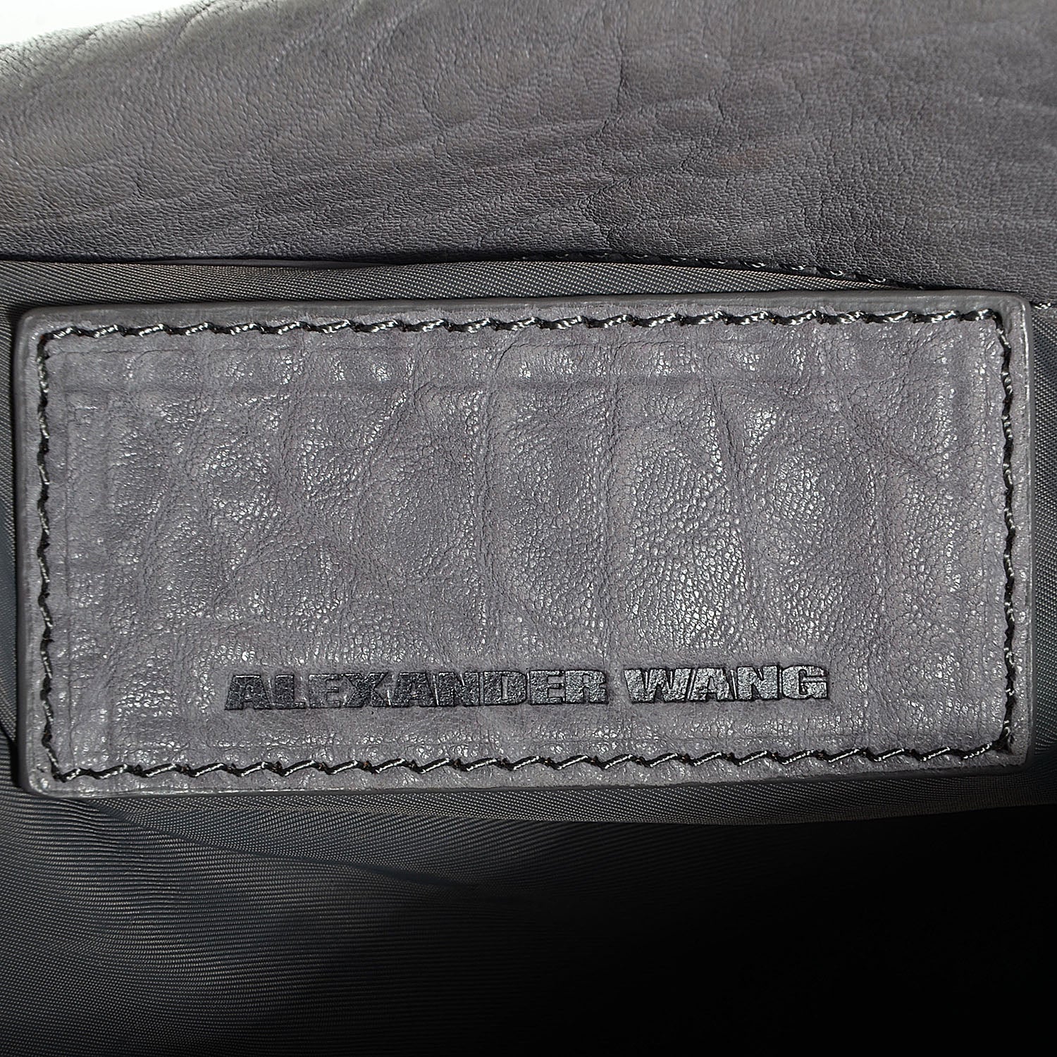 Alexander Wang Pebbled Lambskin Rocco Dove Grey 6 of 6