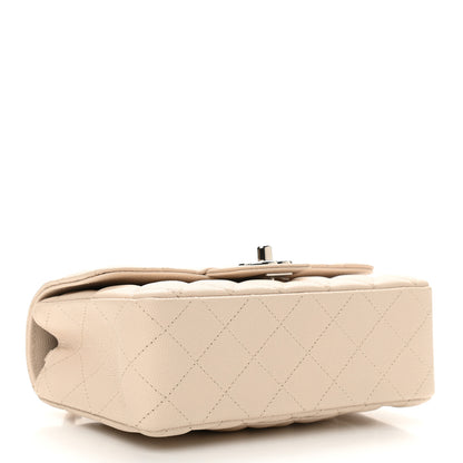 Chanel Caviar Quilted Mini Rectangular Flap Light Beige 4 of 10