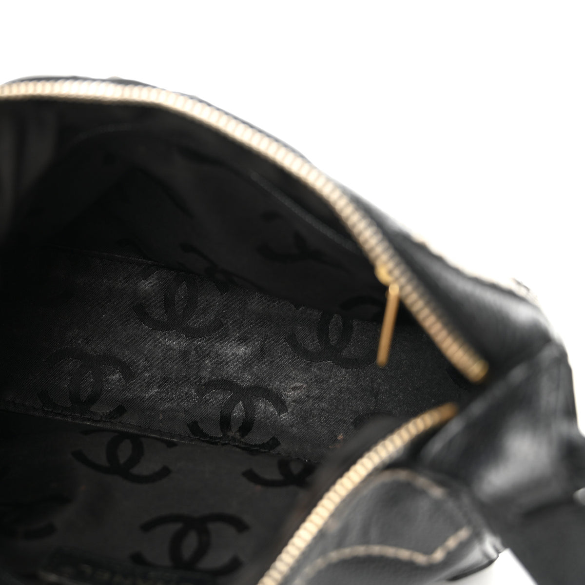 Chanel Caviar CC Stitched Small Hobo Black 5 of 13