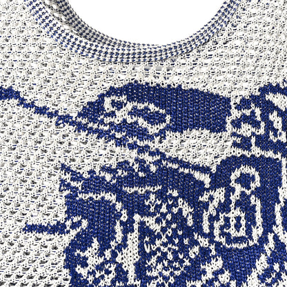 Burberry Viscose Small EKD Crochet Bag White 8 of 10