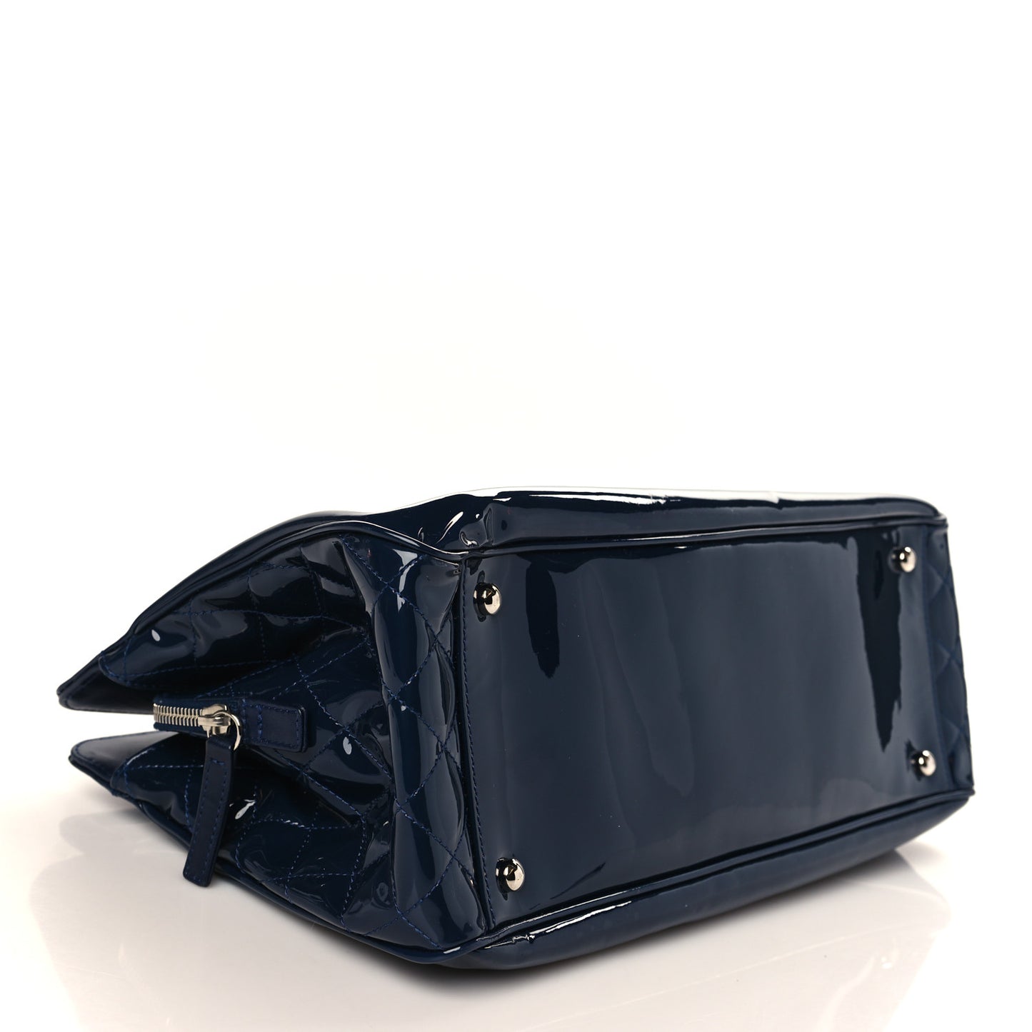 Vinyl Lipstick Ligne Tote Dark Navy Blue