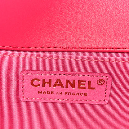 Chanel Lambskin Quilted Medium Boy Flap Fuchsia 6 of 10