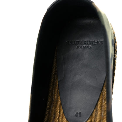 Saint Laurent Canvas Camouflage Espadrilles 41 Kaki Black 8 of 9