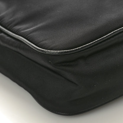 Prada Tessuto Nylon Saffiano Logo Messenger Bag Black 8 of 9