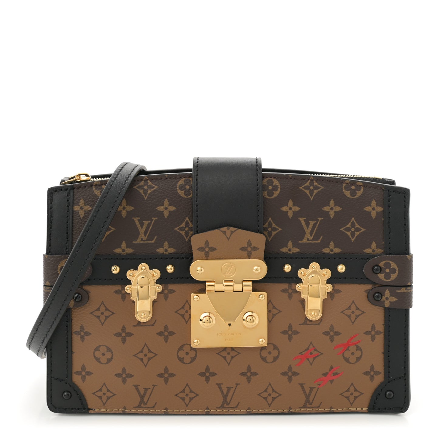 Reverse Monogram Trunk Clutch