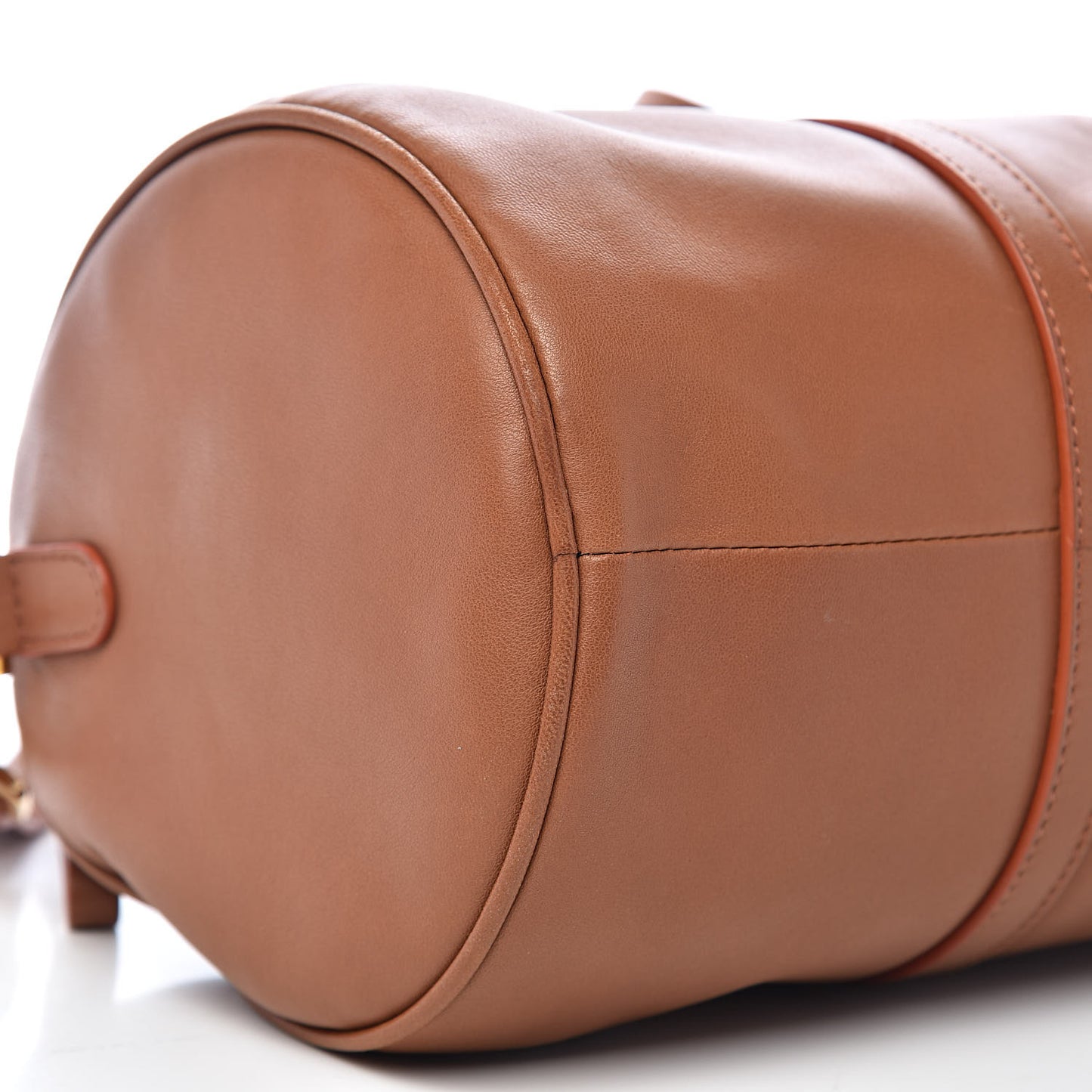 Lambskin Mini Duffel Bag Saddle