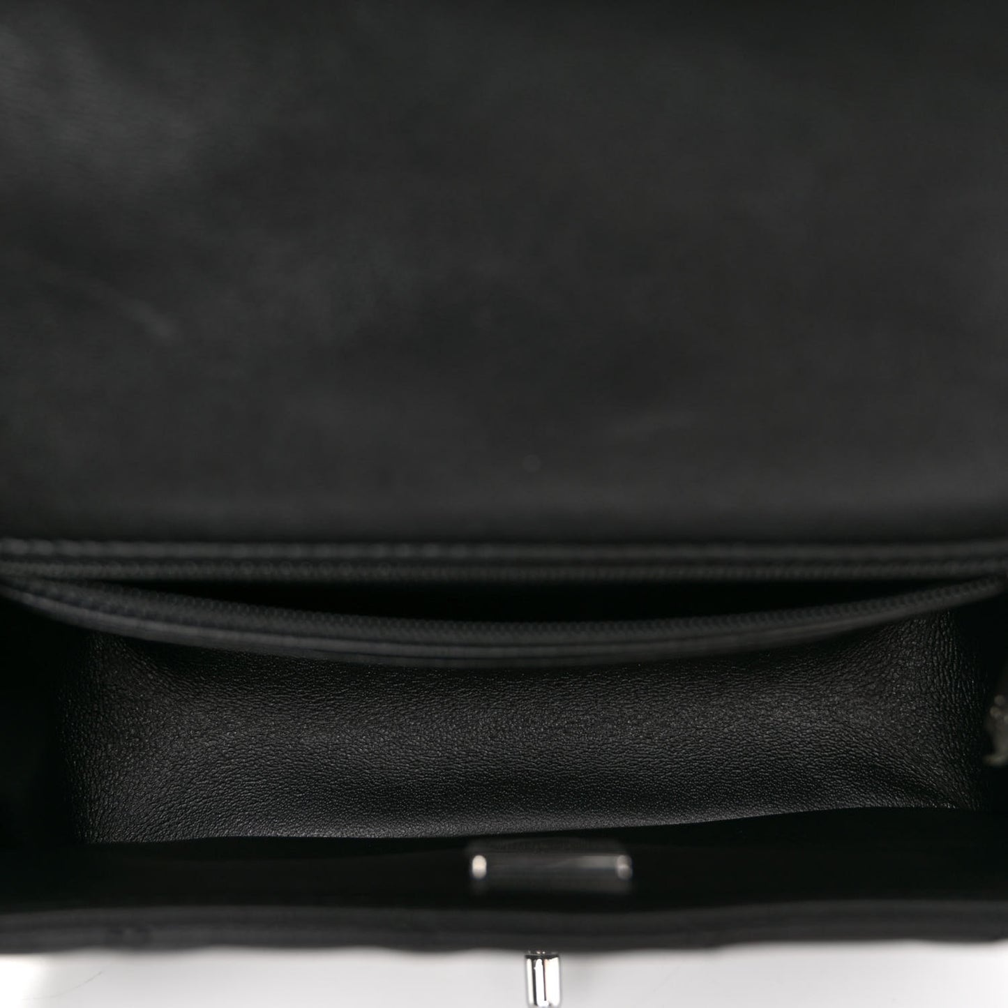 Lambskin Quilted Mini Rectangular Flap Black