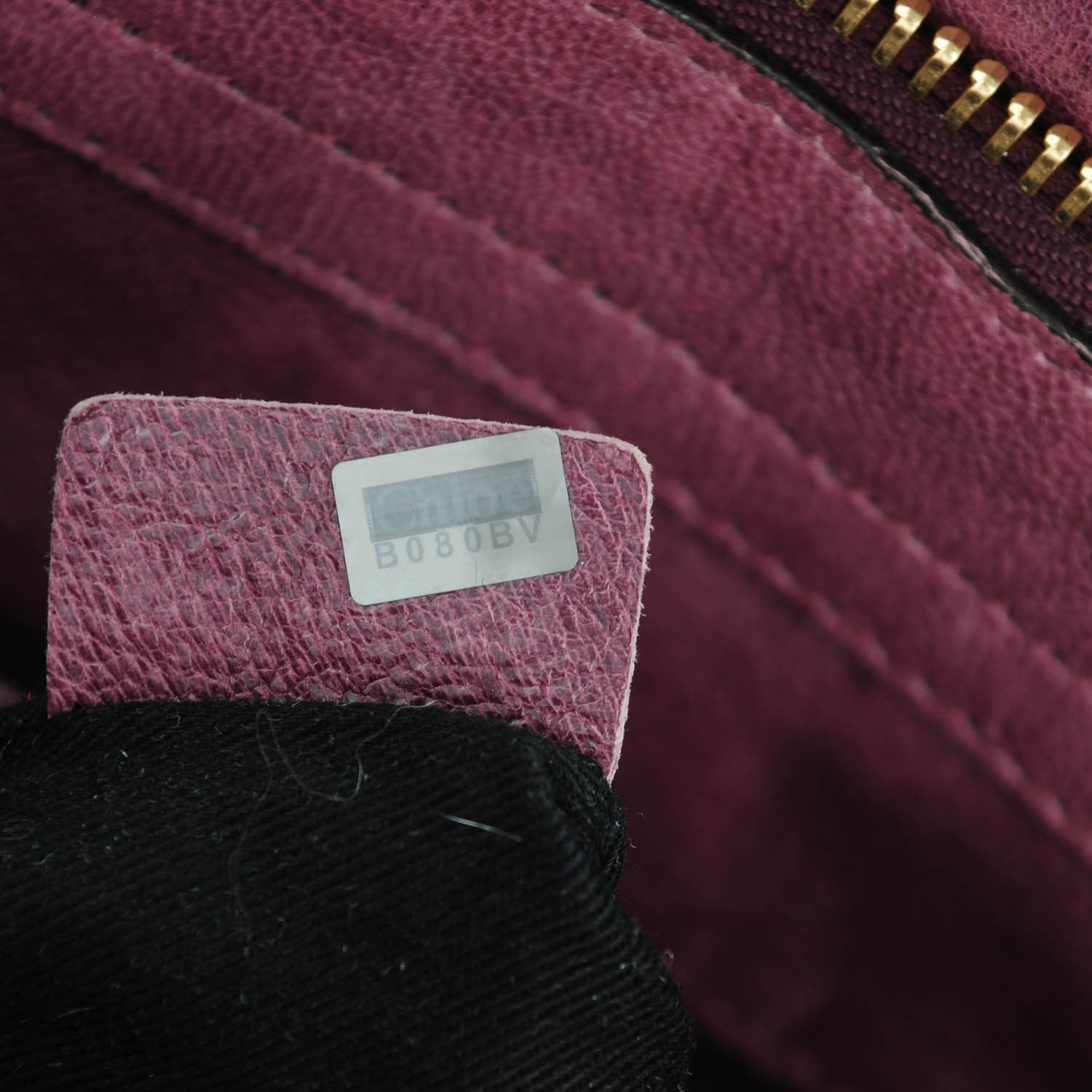 Chloe Glazed Lambskin Medium Ethel Satchel Dark Purple 8 of 9