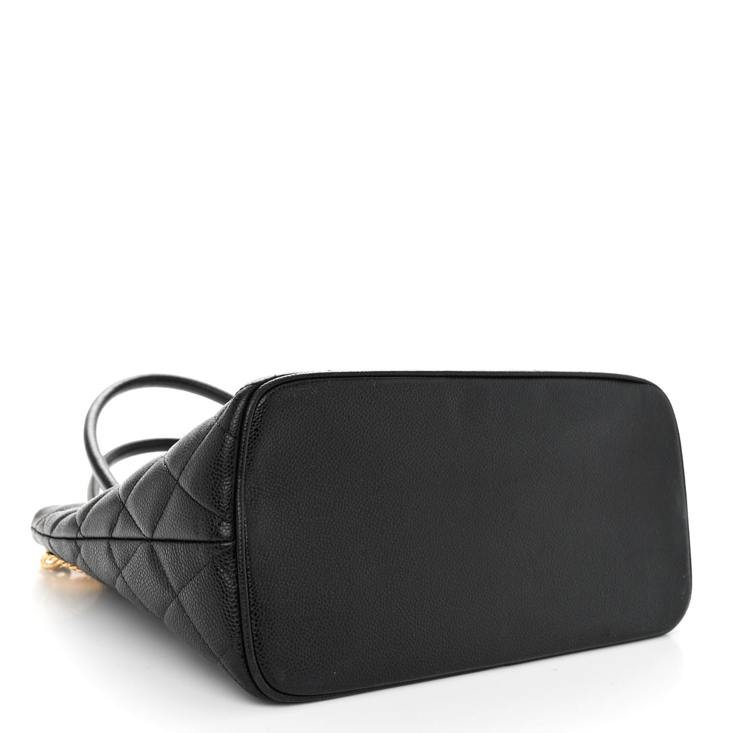 Caviar Quilted Medallion Tote Black