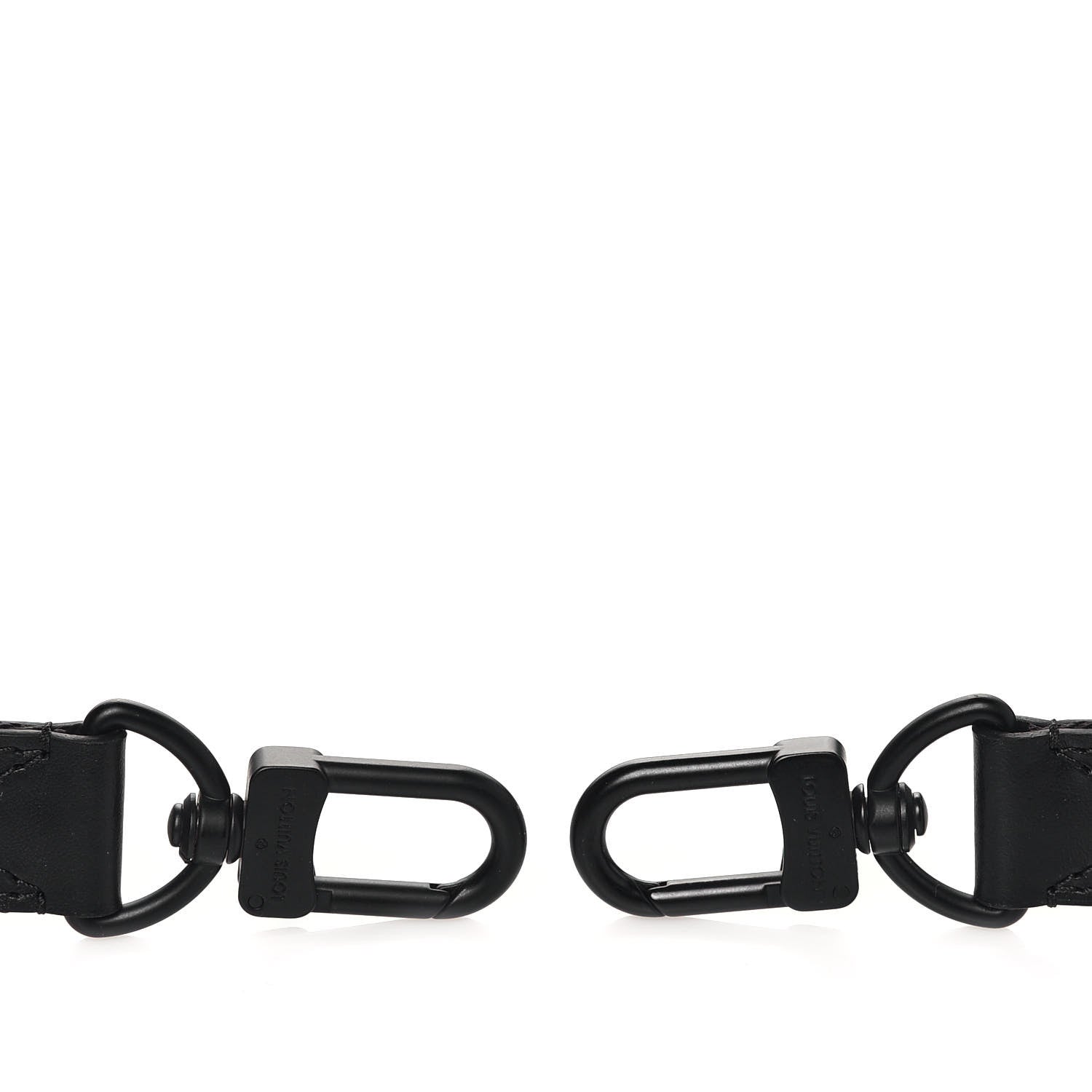 Louis Vuitton Nylon Calfskin Monogram Shadow Duo Messenger Shoulder Strap Black 5 of 5