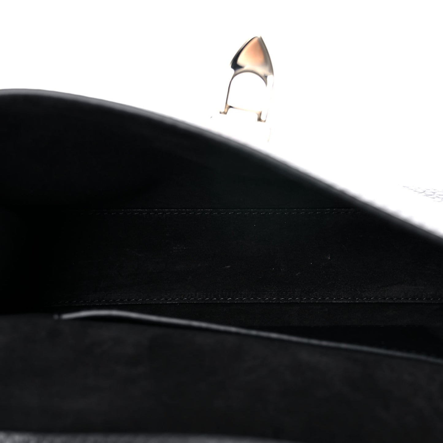 Pebbled Calfskin Medium Rockstud Flip Lock Crossbody Bag Black