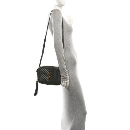 Saint Laurent Calfskin Matelasse Monogram Lou Camera Bag Pebble 2 of 10
