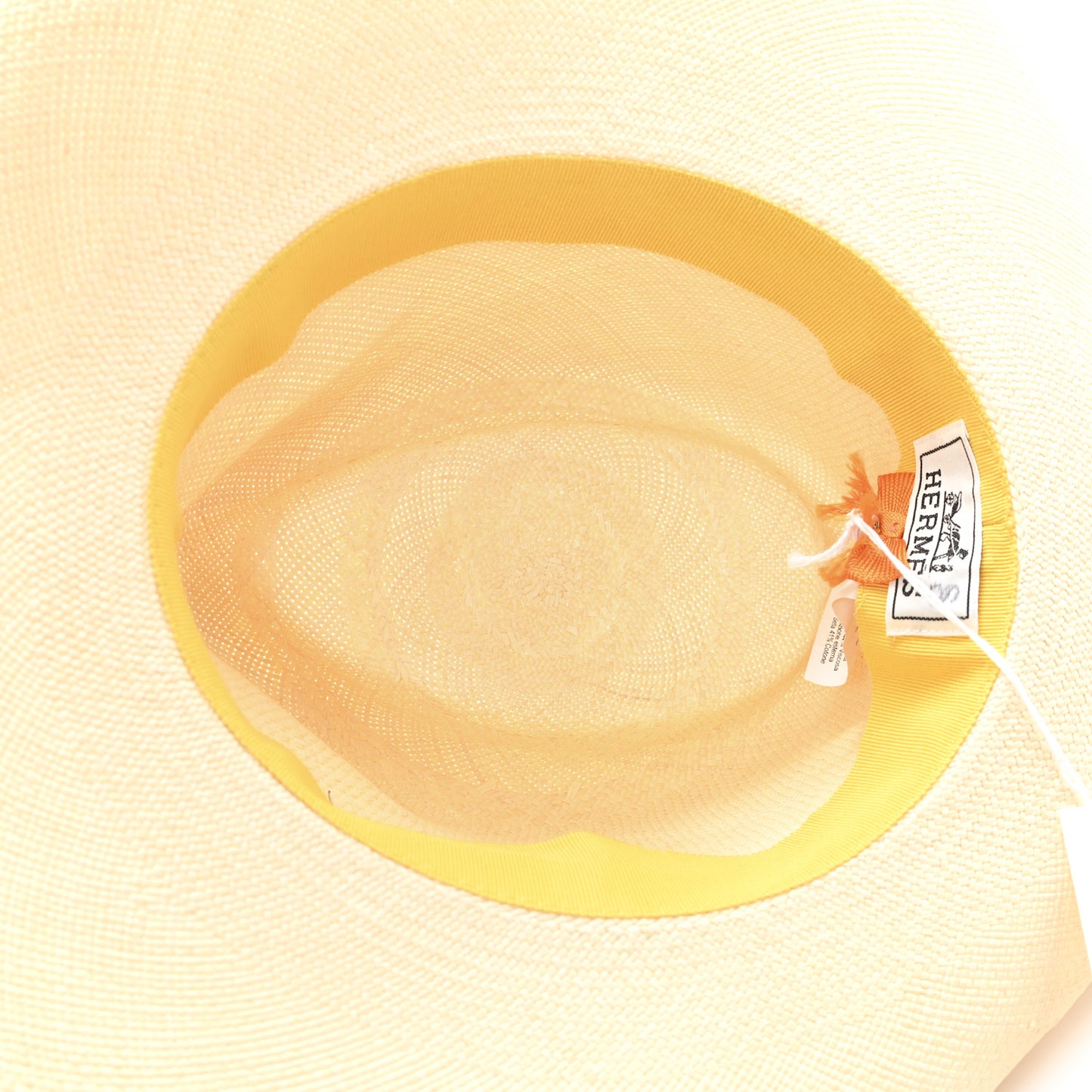Straw Arizona Panama Brisa Hat 57 Naturel Orange