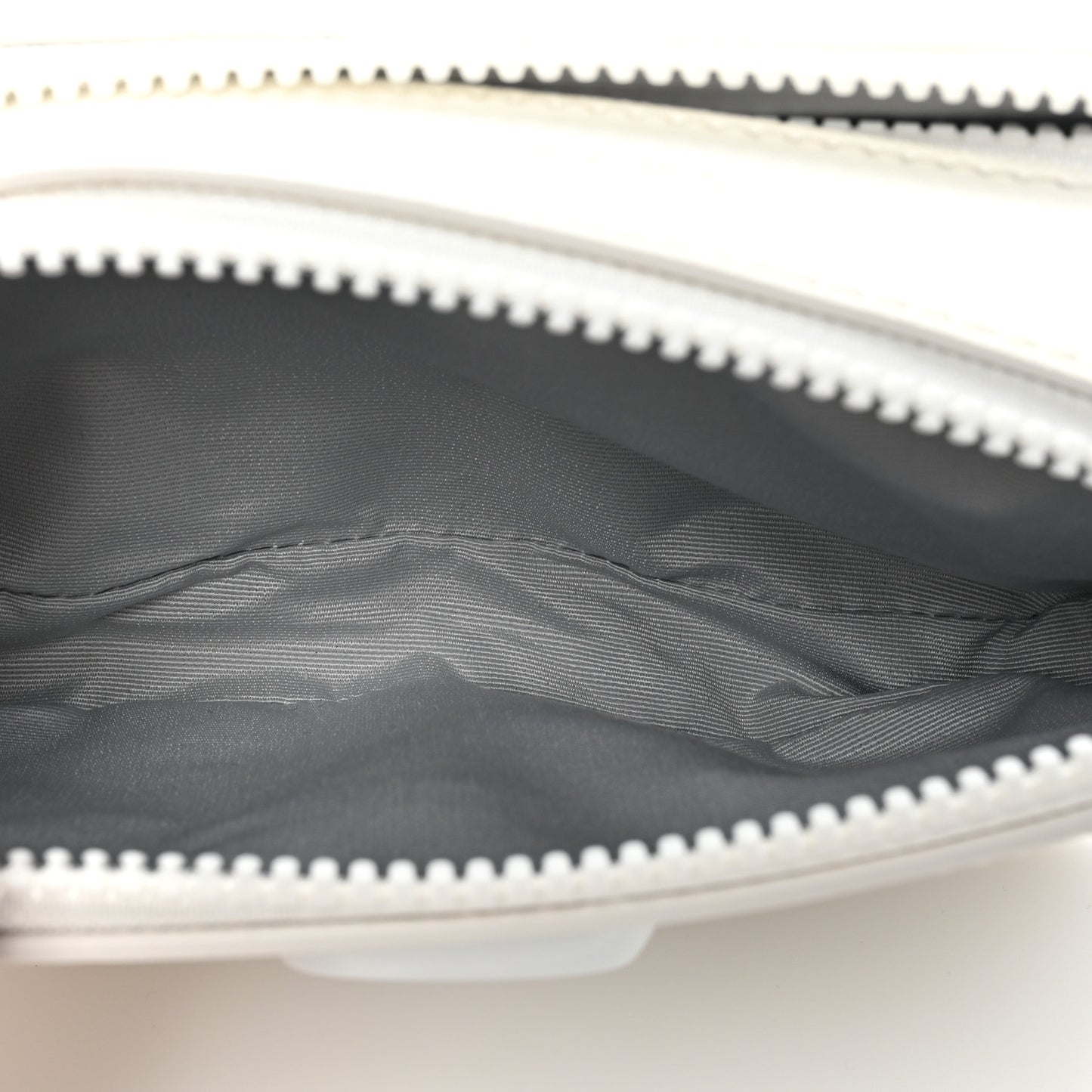 Saffiano Small Snapshot Camera Bag White