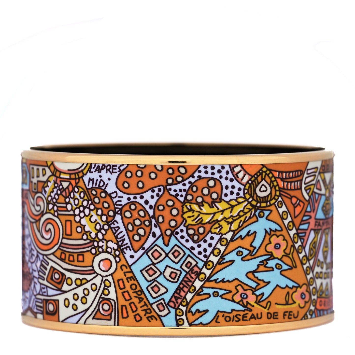 Enamel Printed Wide Bracelet 65