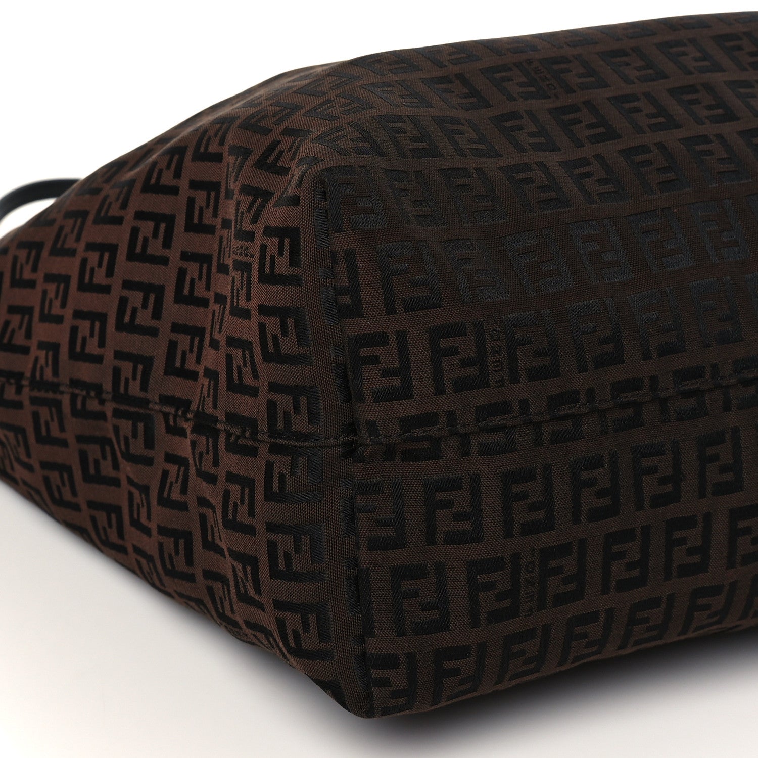 Fendi Zucchino Shopping Tote Brown 10 of 11