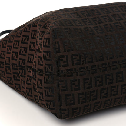 Fendi Zucchino Shopping Tote Brown 10 of 11