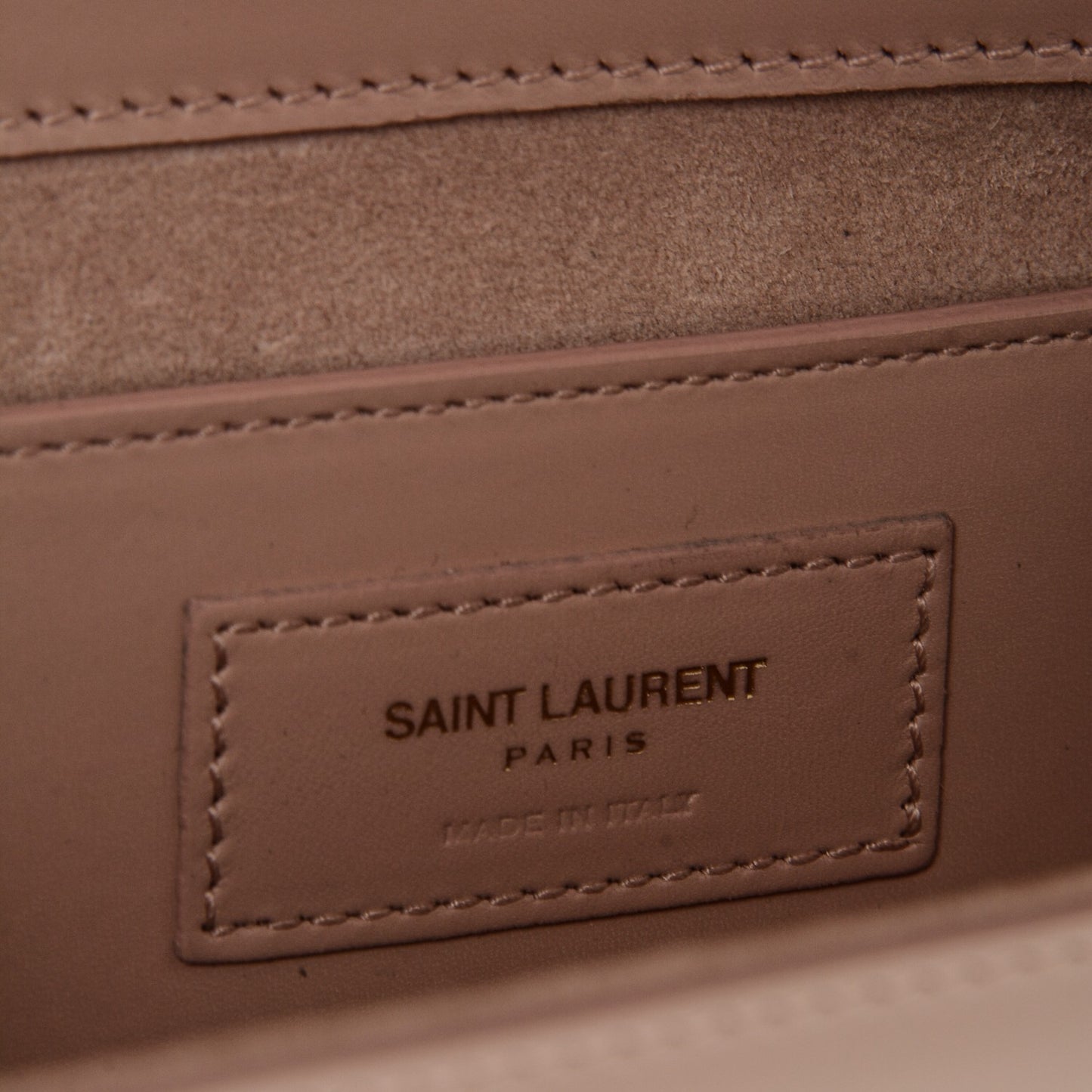 Calfskin Classic Monogram Tassel Clutch Nude
