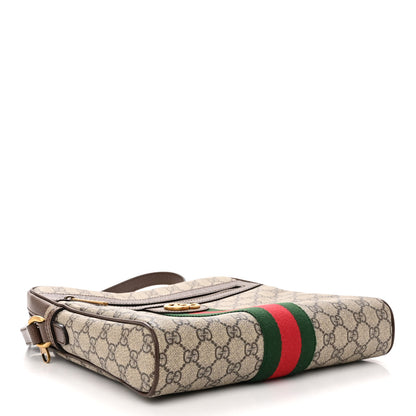Gucci GG Supreme Monogram Web Medium Ophidia Messenger Bag Brown 4 of 9
