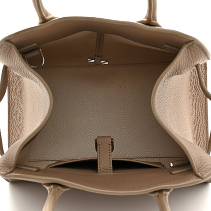 The Row Grained Calfskin Soft Margaux 10 Bag Dark Taupe 5 of 10