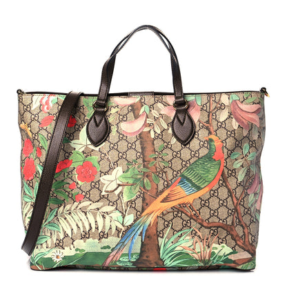 Gucci Soft GG Supreme Monogram Tian Medium Crossbody Tote Beige Multicolor New Acero 1 of 12
