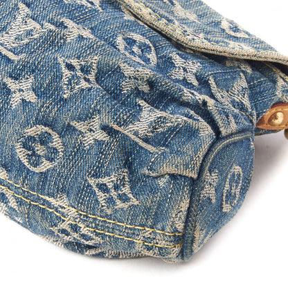Louis Vuitton Monogram Denim Mini Pleaty Blue 5 of 9