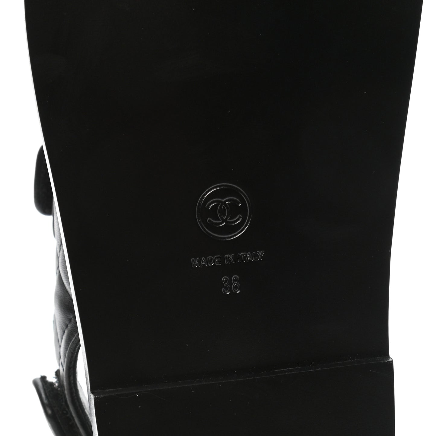 Lambskin Velcro Dad Sandals 38 Black