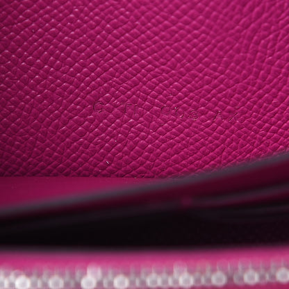 Hermes Epsom Kelly Longue Wallet Rose Pourpre 6 of 11