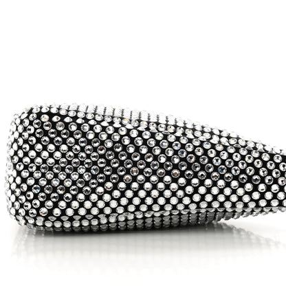 Prada Satin Crystal Triangle Pouch Cristal 9 of 9